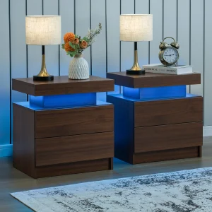 LED Nightstand Set