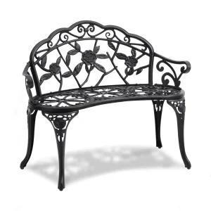 Wooden Metal Outdoor Bench
