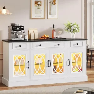 White Buffet Storage Cabinet