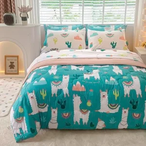 Cute Alpaca Comforter Set