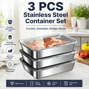Stainless Steel Food Storage Set